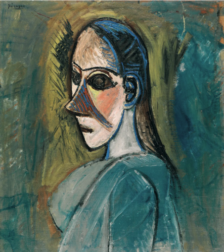 ピカソ【女性の胸像】 - 手描き 絵画(油絵複製画)販売のアート ピカソ【女性の胸像】 - 手描き 絵画(油絵複製画)販売のアート