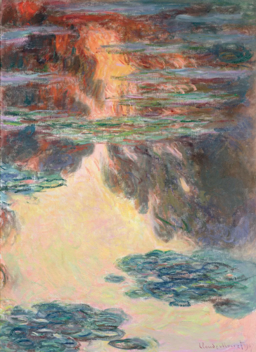 モネ【睡蓮】1907年 - 手描き 絵画(油絵複製画)販売のアート名画館 モネ【睡蓮】1907年 - 手描き 絵画(油絵複製画)販売のアート名画館