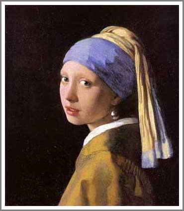 ヨハネス・フェルメール 青いターバンの少女\n真珠の耳飾りの少女