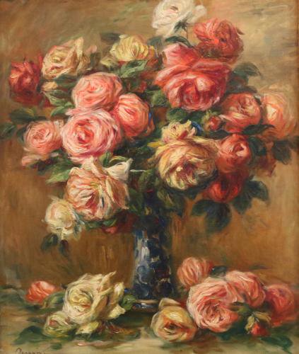 絵画 油絵「花瓶のバラ」 | www.csi.matera.it