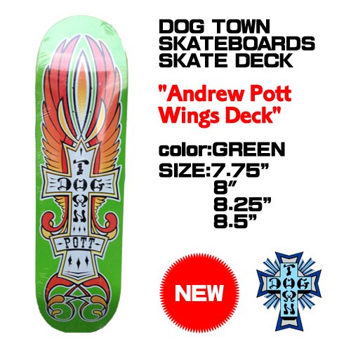 Dogtown Skateboards 【Andrew Pott Wings Deck】 ドッグタウン スケートデッキ -  TRIBALなどのストリートファッションの通販店、トリプルクラウン