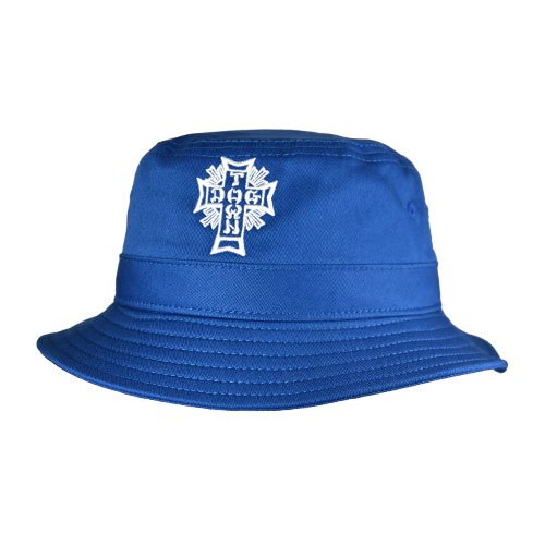 DOGTOWN by Rocket 448 HAT 帽子 【DT Cross Bucket】 BLUE - TRIBAL