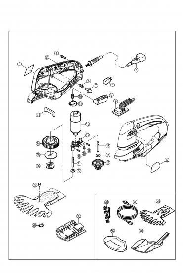 バリカン　AB-1110　プリント基板組立　図番9 - 刈払機・草刈機・高圧洗浄機ならリョービショップカメカメ