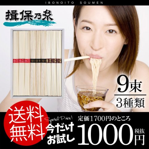 揖保の糸 お試し 送料無料 1000円ポッキリ】手延素麺 揖保乃糸 お試し