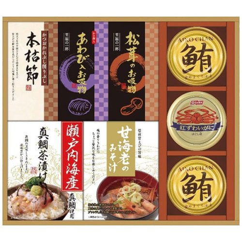 惣菜 ギフト お吸い物 味噌汁 お茶漬け 缶詰 セット 贅沢フリーズドライと海の幸 詰め合わせ 食品 食べ物 FDC-50W (20) -  香典返し・法事法要ギフトならジャストハート｜カタログギフトも全品送料無料