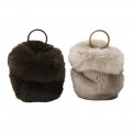 beautiful people ビューティフルピープル 16-17A/W fox fur glove bag beige 