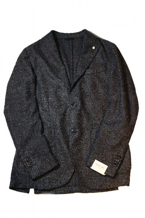 正規通販】L.B.M.1911 16-17A/W 2Bジャケット ツイード BLACK MELANGE