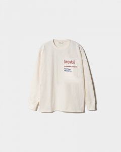 <img class='new_mark_img1' src='https://img.shop-pro.jp/img/new/icons20.gif' style='border:none;display:inline;margin:0px;padding:0px;width:auto;' />beautiful peoplesuvin compact jersey typography long T offwhite