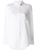 EQUIPMENT エキップモン ESSENTIAL コットンシャツ BRIGHT WHITE WITH ROUGE 