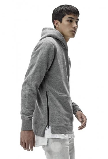 HOODED VILLAIN DARK GREY JOHN ELLIOTT ジョンエリオット - THE PARK ONLINE SHOP