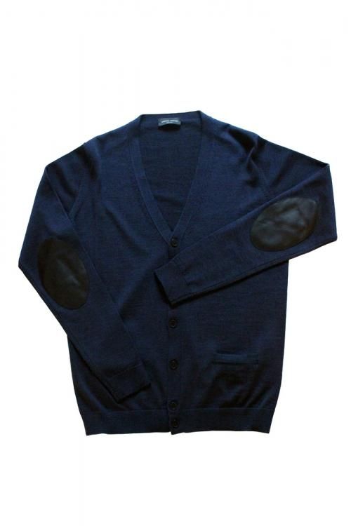 18-19A/W エルボーパッチカーディガン RY01010T 12 NAVY MELANGE