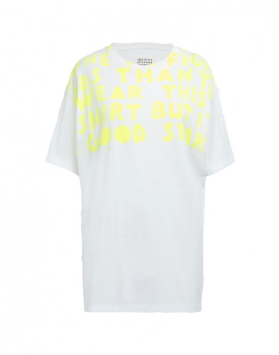 19S/S AIDS チャリティ-プリント ジャージー Tシャツ COLOR : 988 WHITE Maison Margiela Lady's  メゾンマルジェラ レディース - THE PARK ONLINE SHOP