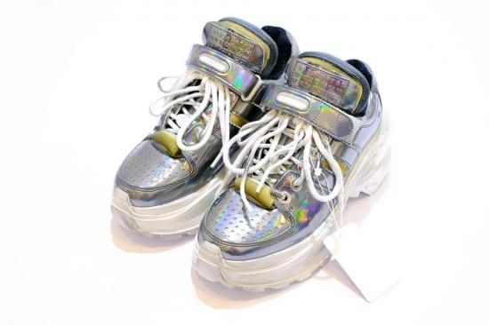 19S/S ロートップ レトロ フィット スニーカー SILVER Maison Margiela