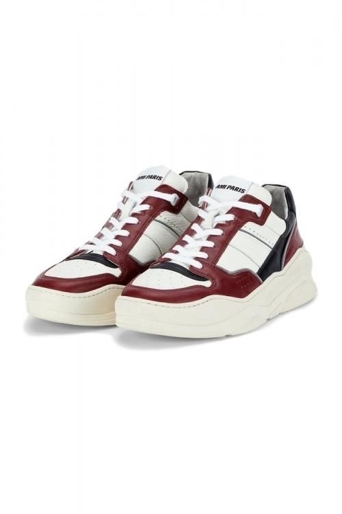 19S/S ローカットスニーカー BURGUNDY AMI Alexandre Mattiussi アミ アレクサンドル マテュッシ - THE  PARK ONLINE SHOP