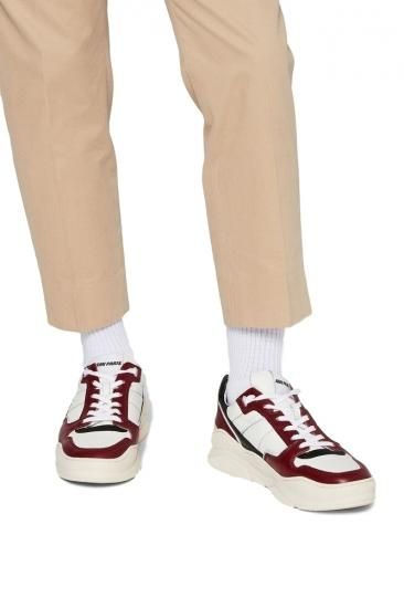 19S/S ローカットスニーカー BURGUNDY AMI Alexandre Mattiussi アミ アレクサンドル マテュッシ - THE  PARK ONLINE SHOP