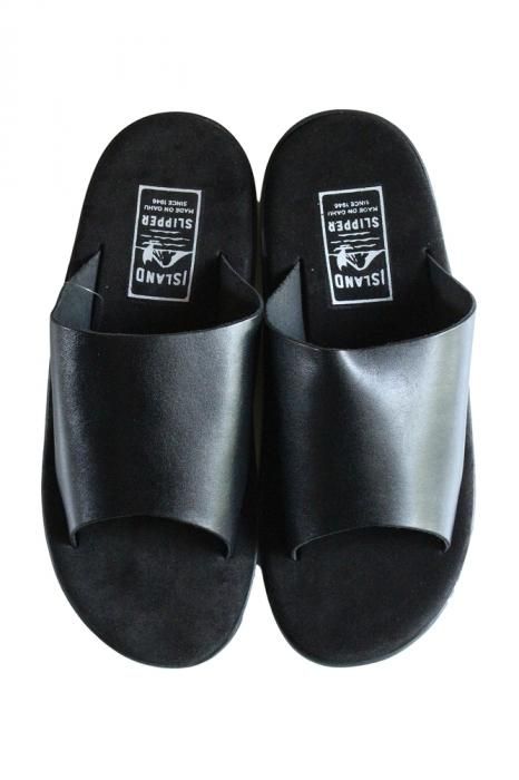 PBS705 シャワーサンダル スエード×スムース BLACK ISLAND SLIPPER