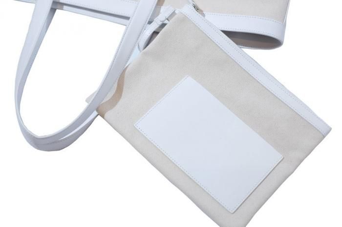 DEMYLEE / デミリー　キャンバスレザートート　白　大型 Rylie Bag WHITE DEMYLEE デミリー - THE PARK ONLINE SHOP