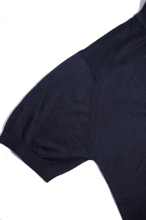 【新品未使用】JOHN SMEDLEY S4408 ブラック モックネックニット ジョンスメドレー JOHN SMEDLEY HARCOURT モックネック ニット