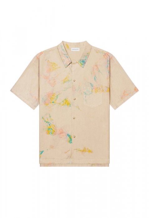 MARBLE DYE BOWLING SHIRT BEIGE JOHN ELLIOTT ジョンエリオット - THE PARK ONLINE SHOP