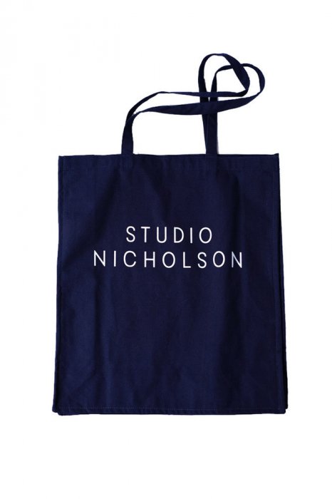 THE LARGE TOTE NAVY STUDIO NICHOLSON スタジオニコルソン - THE PARK