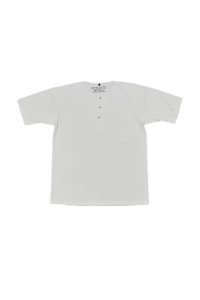 NIGEL CABOURN ナイジェルケーボン 50'Sヘンリーネックシャツ OFF WHITE 