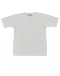 NIGEL CABOURN ナイジェルケーボン 50'Sヘンリーネックシャツ OFF WHITE 