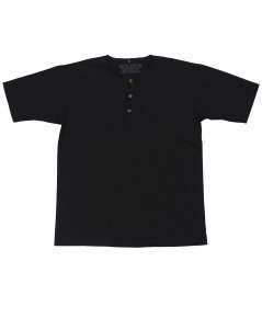 NIGEL CABOURN ナイジェルケーボン 50'Sヘンリーネックシャツ BLACK 