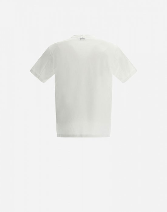 SUPERFINE COTTON STRETCH T-SHIRT WHITE HERNO ヘルノ - THE PARK