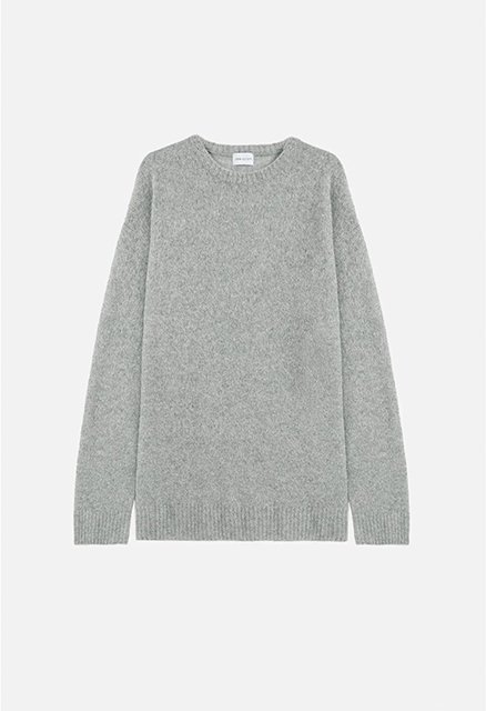 WOOL POWDER KNIT CREW GRAY JOHN ELLIOTT ジョンエリオット - THE