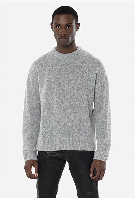 WOOL POWDER KNIT CREW GRAY JOHN ELLIOTT ジョンエリオット - THE