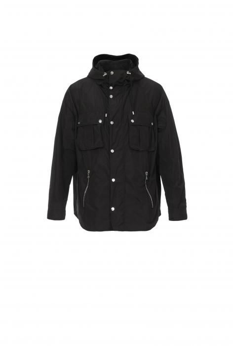Coat in felted double-faced wool navy - Men | BALMAIN