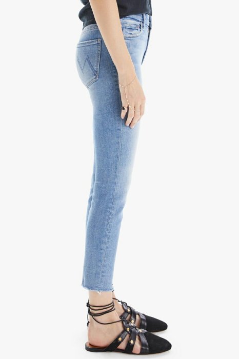 MOTHER DENIM High Waisted Looker Ankle Fray ハイウエストスキニー