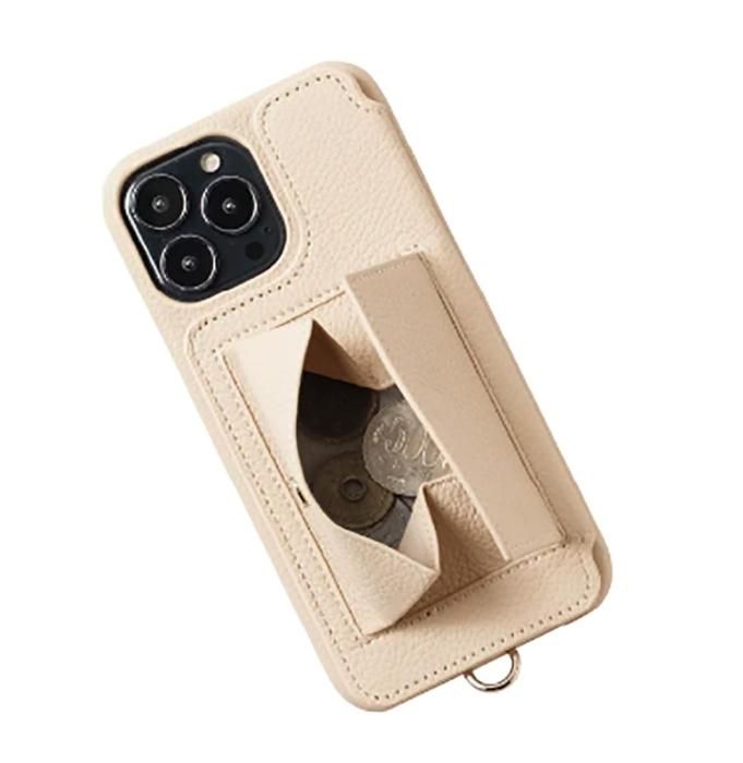 Demiurvo POCHE iPhone14Pro BEIGE 携帯ケース(デミウルーボ) - THE PARK ONLINE SHOP