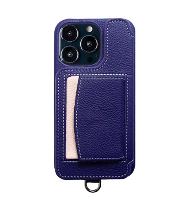 Demiurvo POCHE iPhone14Pro DEEP BLUE/ROSE 携帯ケース(デミウルーボ