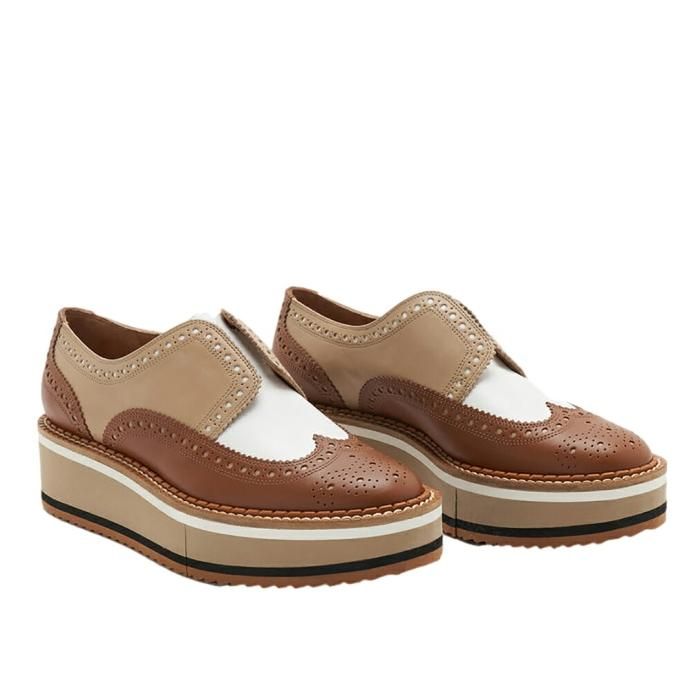 【CLERGERIE】美品クレジュリー BECKウィングチップ プラットフォーム CLERGERIE】美品クレジュリー BECKウィングチップ