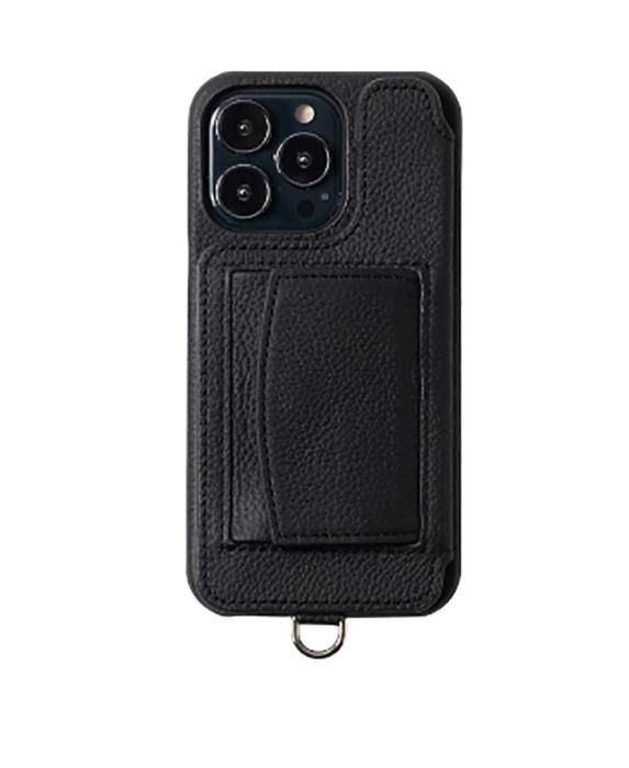 正規取扱店】DEMIU POCHE iPhone15 BLACK 携帯ケース(デミュウ) - THE