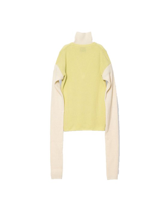 TAN LONG SLEEVES SWEATER PALE GREEN - THE PARK ONLINE SHOP