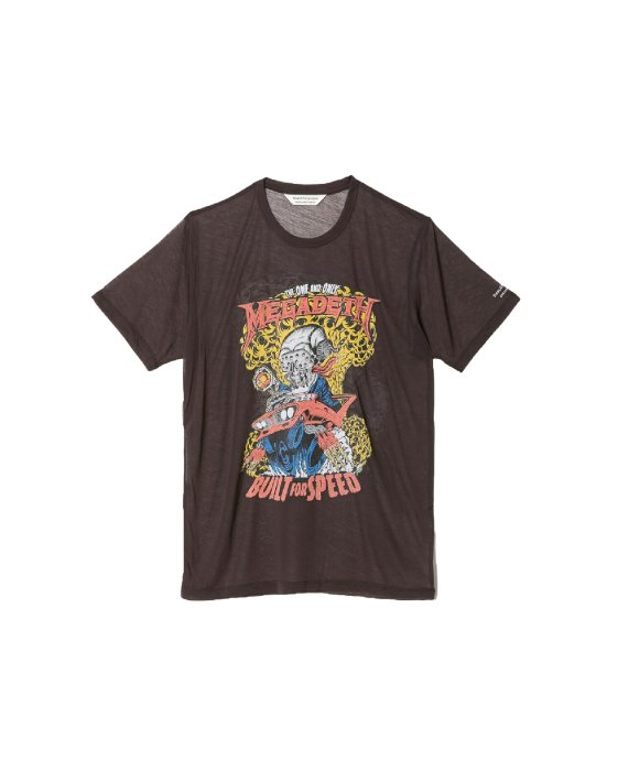 正規取扱店】beautiful people MEGADETH sheer jersey T-shirt