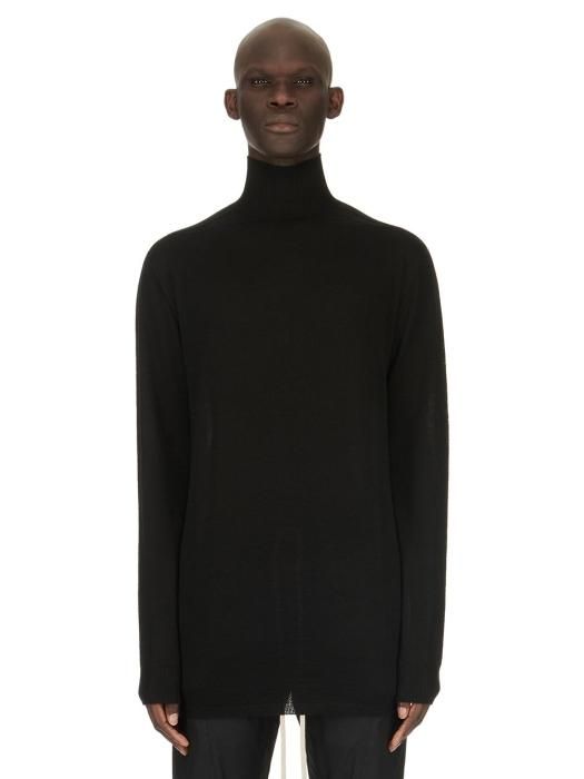 リックオウエンス　フーデッドロングニット RICK OWENS Hooded brushed-knit coat | NET-A-PORTER