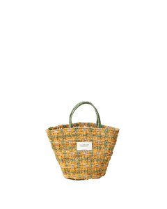谷Źbeautiful people abaca knitting small tote bag yellowgreen(ӥ塼ƥեԡץ)