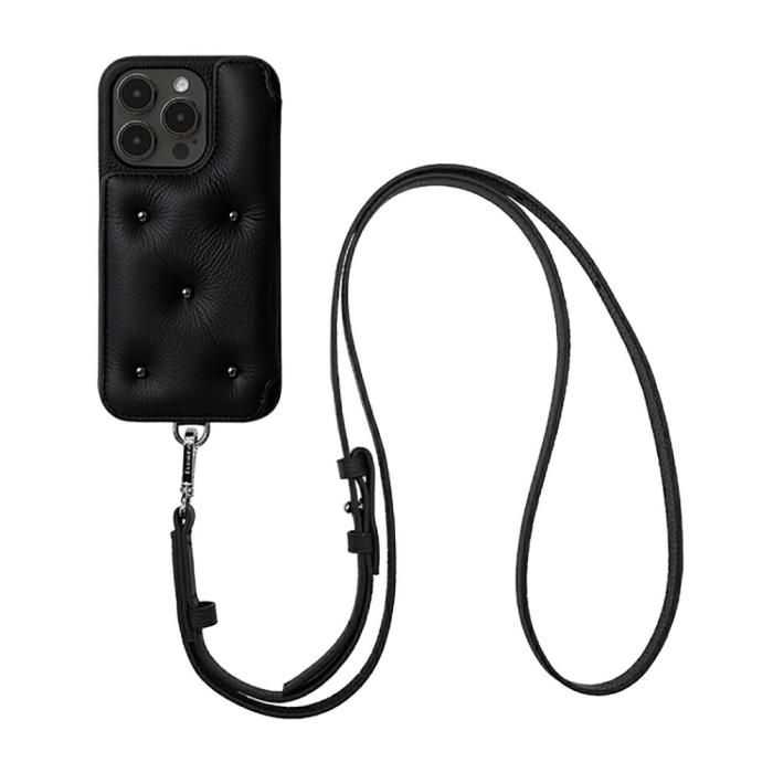 正規取扱店】DEMIU BALLON CINQ iPhone15Pro BLACK 携帯ケース