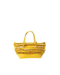 谷Źbeautiful people konbu knit shopping busket bag yellow (ӥ塼ƥեԡץ)