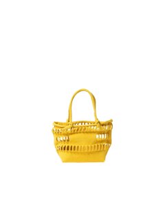 谷Źbeautiful people konbu knit shopping busket bag S yellow (ӥ塼ƥեԡץ)