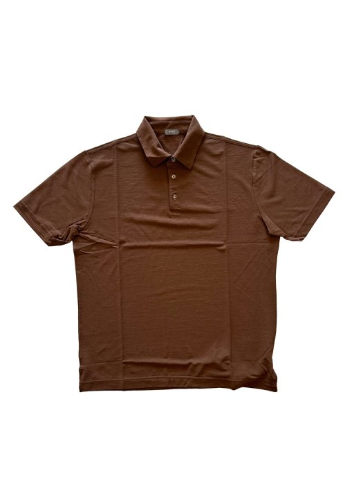 【正規取扱店】ZANONE アイスコットンポロシャツ 811818 Polo Shirt ice cotton Z4579 BROWN (ザノーネ)  - THE PARK ONLINE SHOP