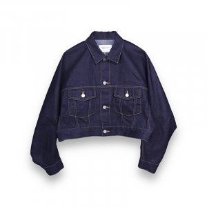 谷Źbeautiful people selvedge denim short blouson indigo