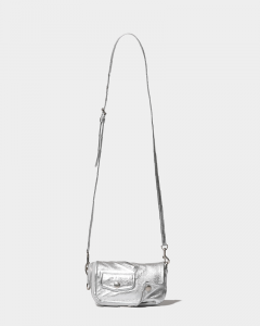 beautiful people riders flap purse SILVER