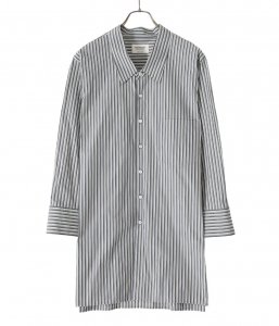 beautiful peopleneon striped big collar shirtMONOTONE