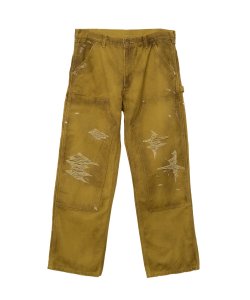 谷ŹKAMIYA Boro Painter Pants YELLOW(ߥ)