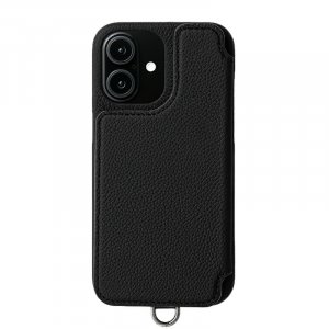 谷ŹDEMIU POCHE FLAT iPhone16 BLACK ӥ(ǥߥ奦)