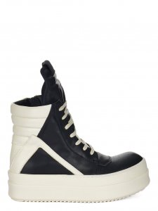 谷ŹRick Owens MEGA BUMPER GEOBASKET BLACK/MILK/MILK(å)